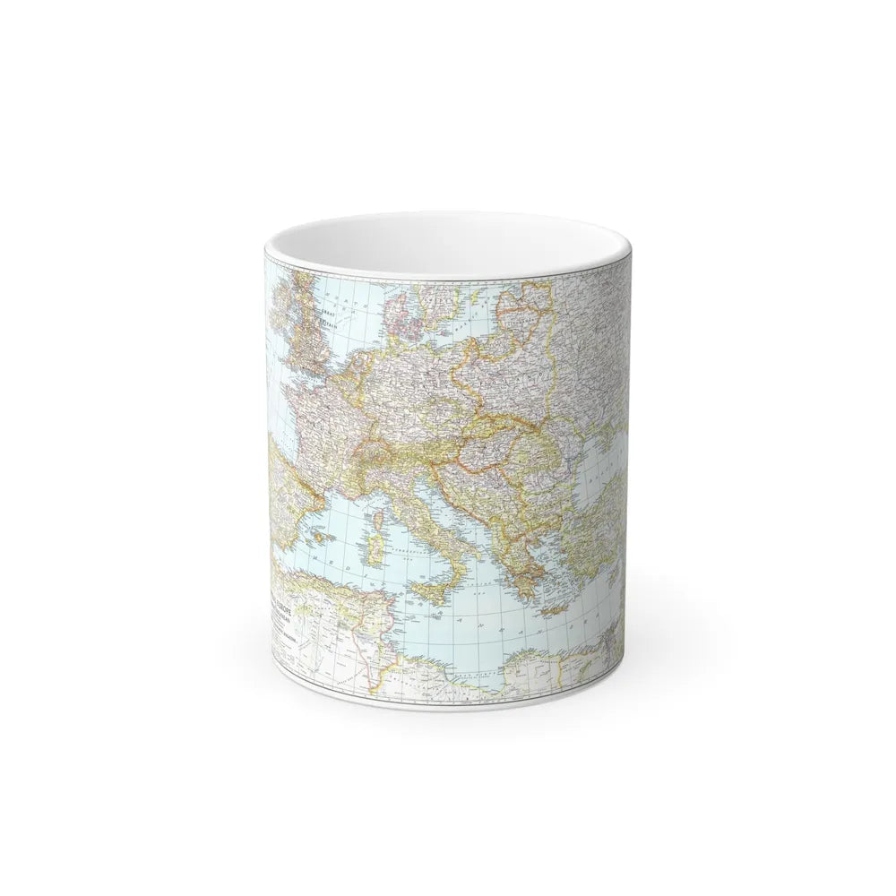 Mediterranean as of September 1 (1939) (Map) Color Changing Mug 11oz-Go Mug Yourself