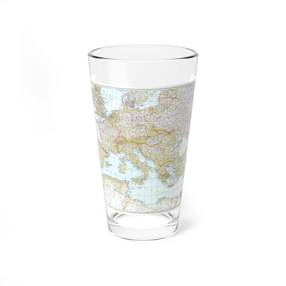 Mediterranean as of September 1 (1939) (Map) Pint Glass 16oz-16oz-Go Mug Yourself