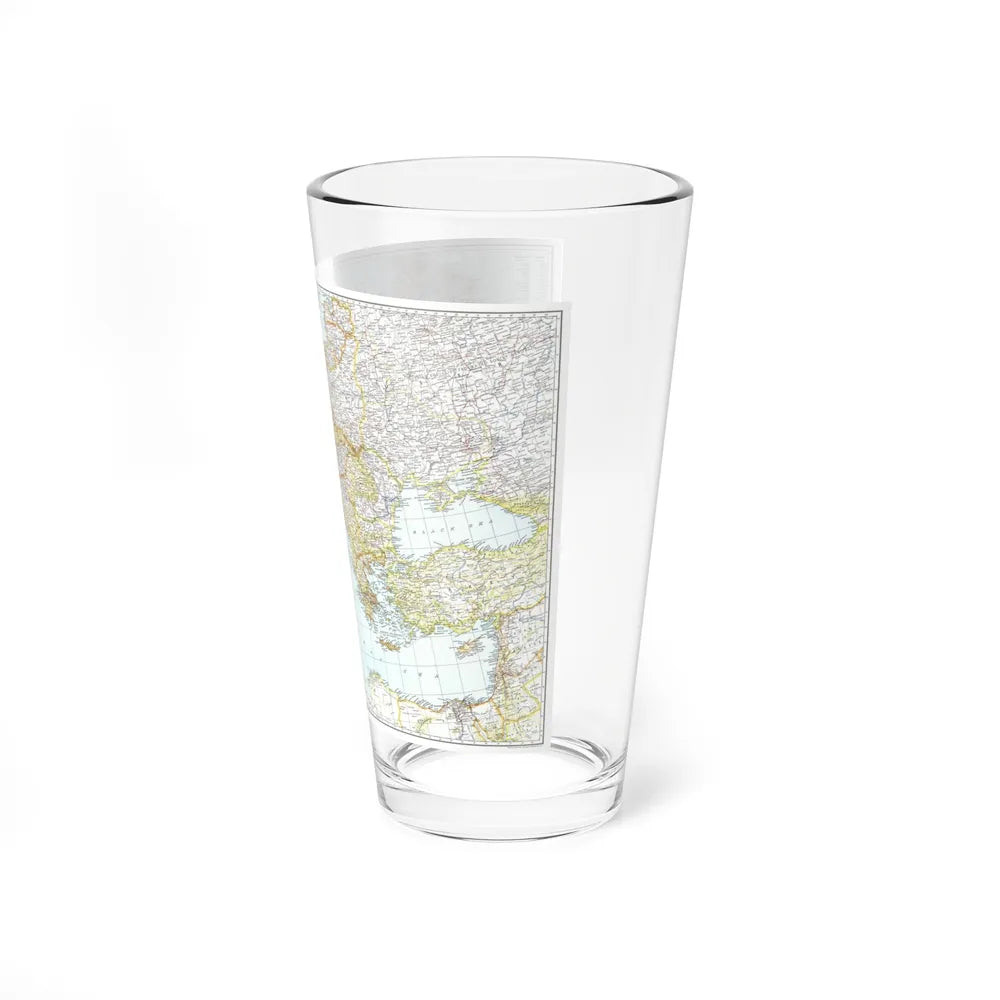 Mediterranean as of September 1 (1939) (Map) Pint Glass 16oz-Go Mug Yourself