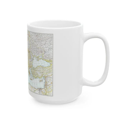 Mediterranean as of September 1 (1939) (Map) White Coffee Mug-Go Mug Yourself