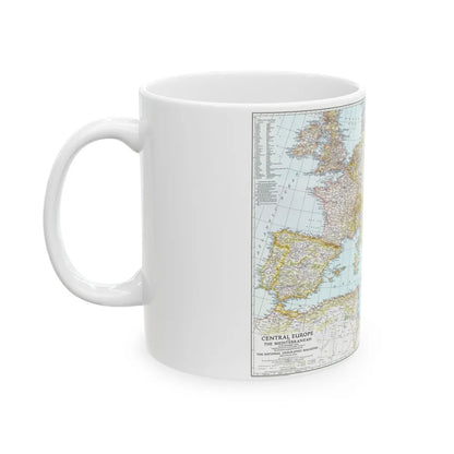 Mediterranean as of September 1 (1939) (Map) White Coffee Mug-Go Mug Yourself