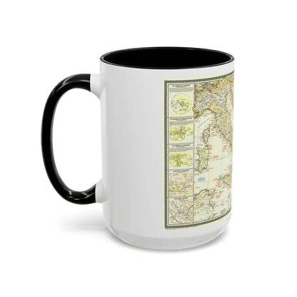 Mediterranean - Classical Lands (1949) (Map) Accent Coffee Mug - Go Mug Yourself