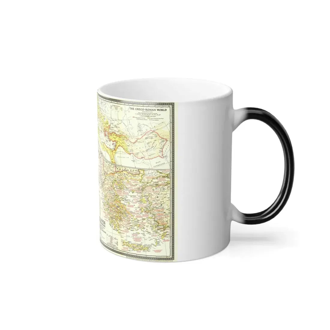 Mediterranean - Classical Lands (1949) (Map) Color Changing Mug 11oz - Go Mug Yourself