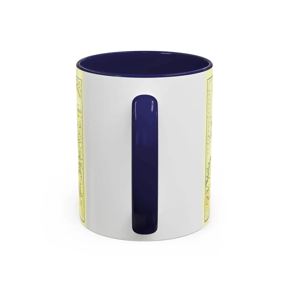 Mediterranean - Countries Bordering the (1912) (Map) Accent Coffee Mug - Go Mug Yourself