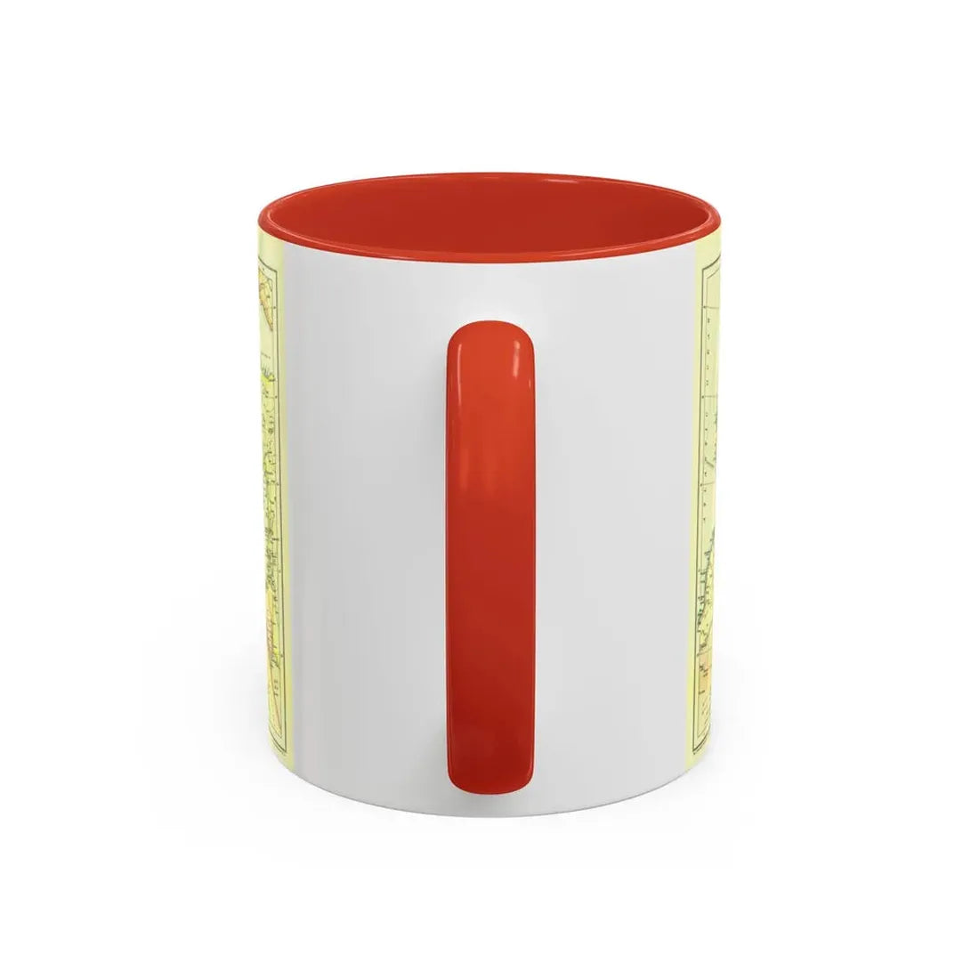 Mediterranean - Countries Bordering the (1912) (Map) Accent Coffee Mug - Go Mug Yourself