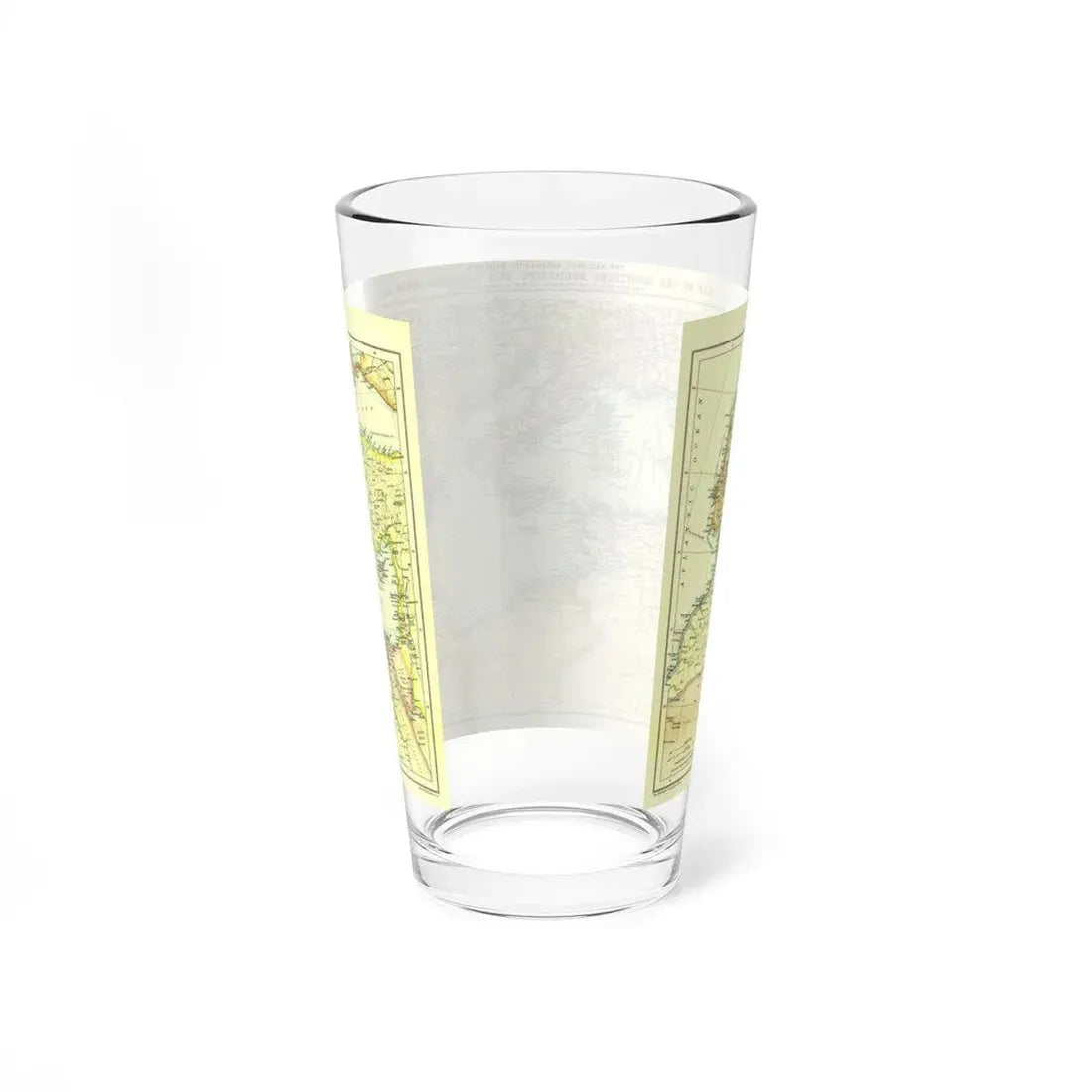 Mediterranean - Countries Bordering the (1912) (Map) Pint Glass 16oz - Go Mug Yourself