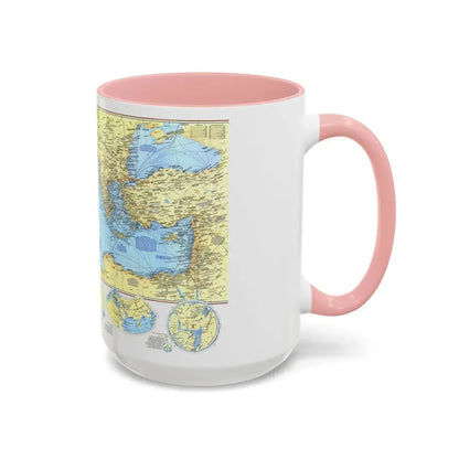Mediterranean - Historic , 800 BC to AD 1500 (1982) (Map) Accent Coffee Mug - Go Mug Yourself