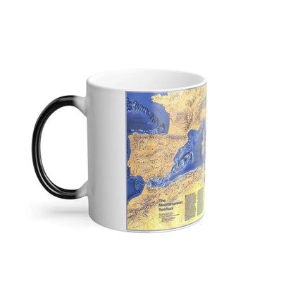 Mediterranean Seafloor (1982) (Map) Color Changing Mug 11oz - Go Mug Yourself
