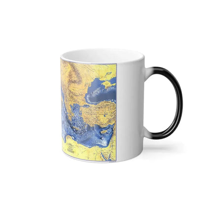 Mediterranean Seafloor (1982) (Map) Color Changing Mug 11oz - Go Mug Yourself