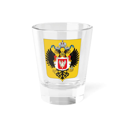 Medium Coat of Arms of Congress Poland (Poland) (Coat of Arms) Shot Glass 1.5oz 1.5oz - Go Mug Yourself