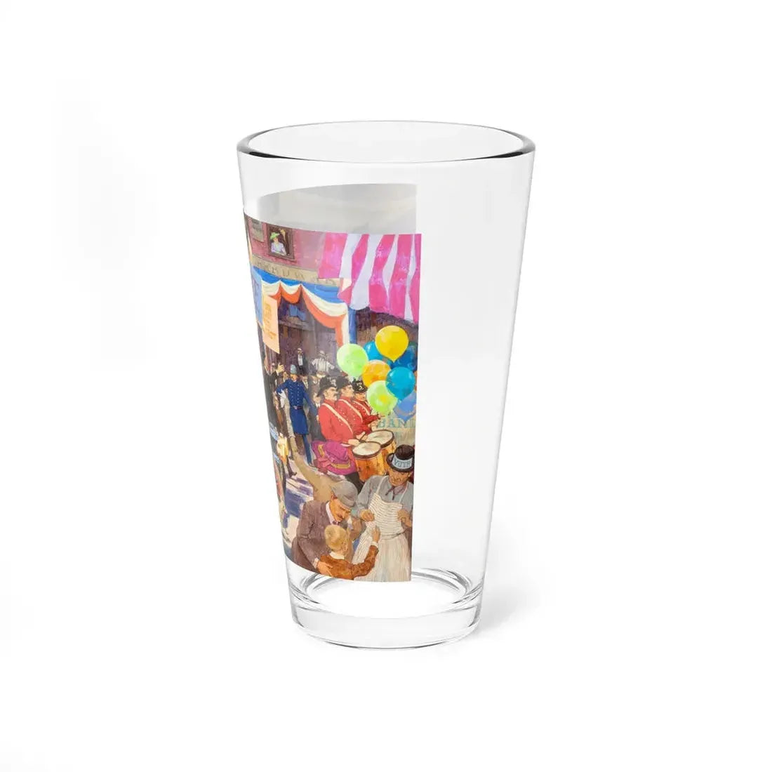 Meet the Candidates, 1906 Cadillac, Great Moments in Early American Motoring, October 1971 (Magazine Illustration) Pint Glass 16oz - Go Mug Yourself