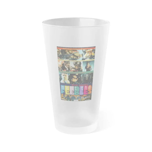MEET THE FEEBLES 1989 Movie Poster - Frosted Pint Glass 16oz 16oz Frosted - Go Mug Yourself