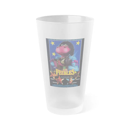 MEET THE FEEBLES (SPANISH) 1989 Movie Poster - Frosted Pint Glass 16oz-16oz-Frosted-Go Mug Yourself