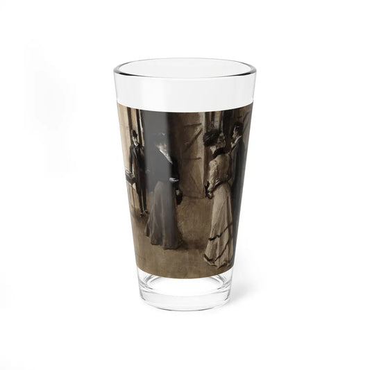 Meeting Backstage (Magazine Illustration) Pint Glass 16oz-16oz-Go Mug Yourself