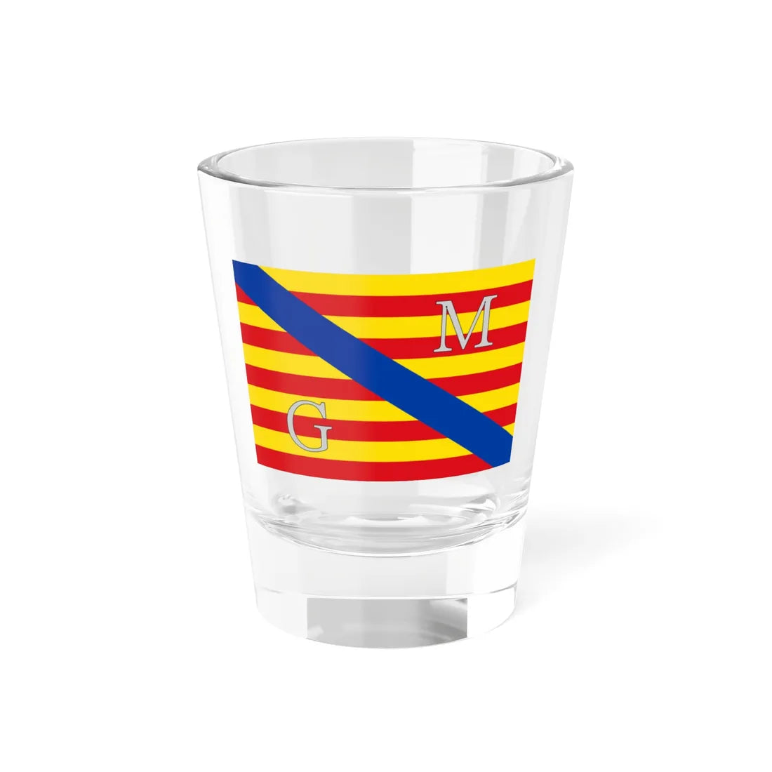 Meeuwen-Gruitrode vlag (Belgium) Shot Glass 1.5oz 1.5oz - Go Mug Yourself
