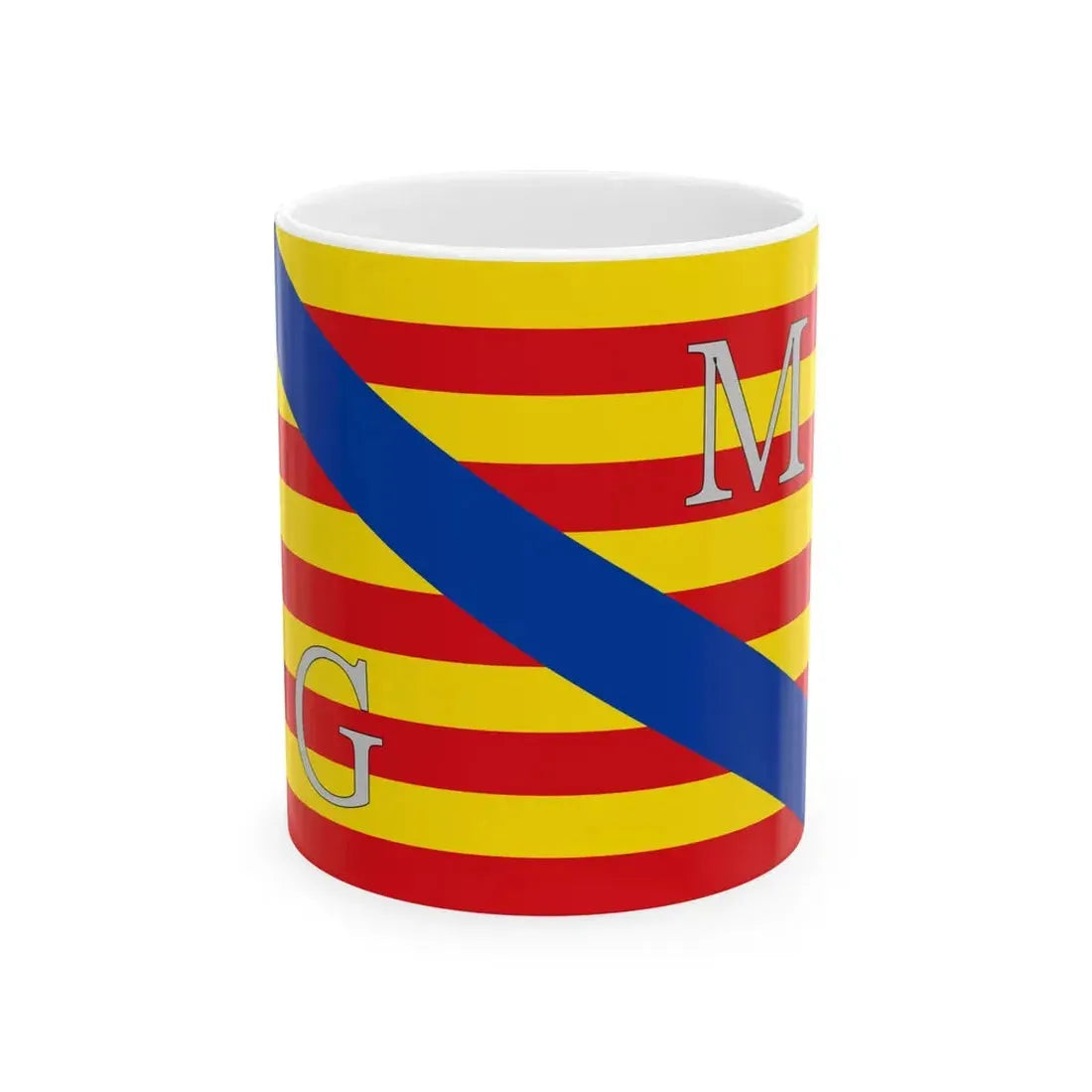 Meeuwen-Gruitrode vlag (Belgium) White Coffee Mug 11oz - Go Mug Yourself