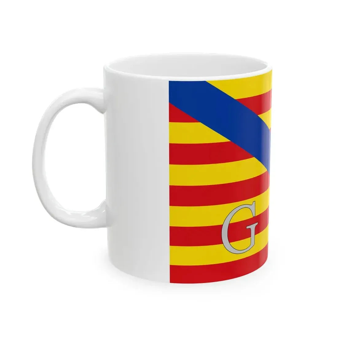 Meeuwen-Gruitrode vlag (Belgium) White Coffee Mug - Go Mug Yourself
