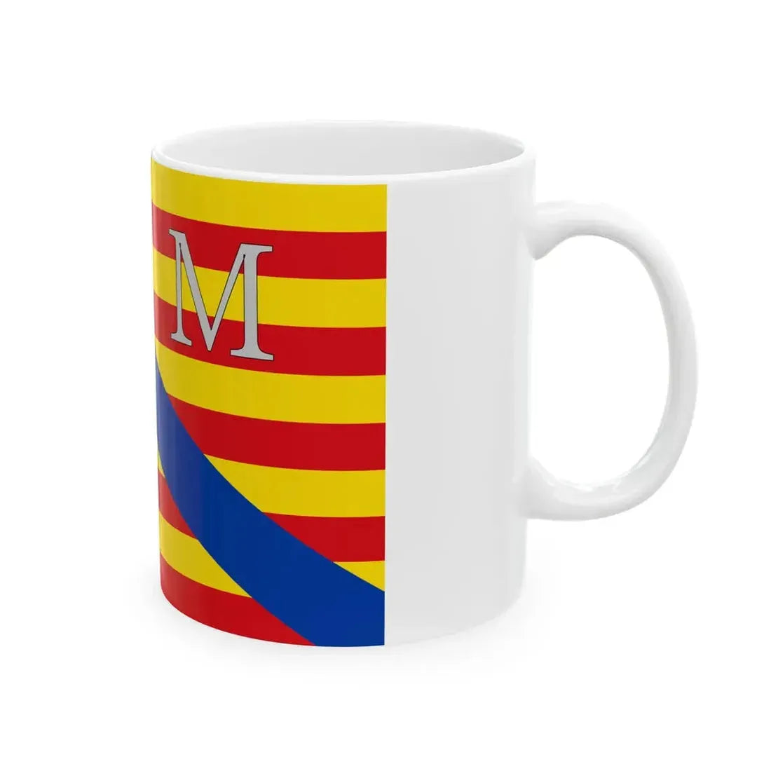 Meeuwen-Gruitrode vlag (Belgium) White Coffee Mug - Go Mug Yourself