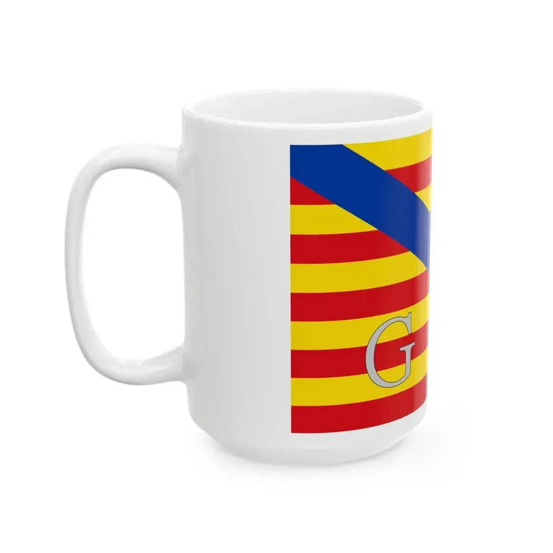 Meeuwen-Gruitrode vlag (Belgium) White Coffee Mug - Go Mug Yourself