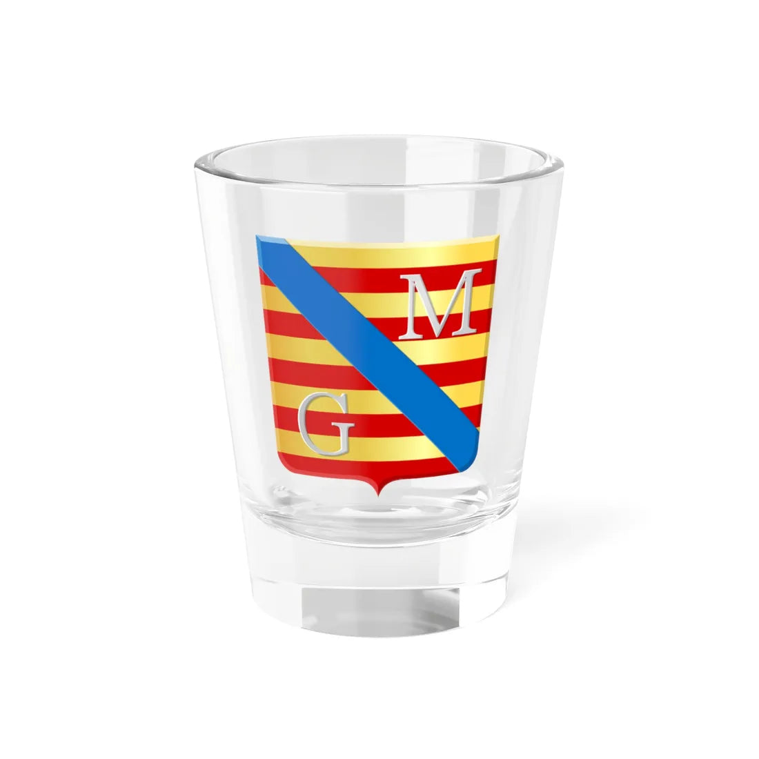 Meeuwen-Gruitrode wapen (Belgium) (Coat of Arms) Shot Glass 1.5oz 1.5oz - Go Mug Yourself