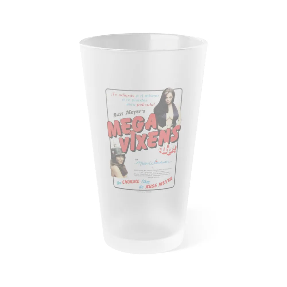 MEGA VIXENS (UP!) 1976 Movie Poster - Frosted Pint Glass 16oz-16oz-Frosted-Go Mug Yourself