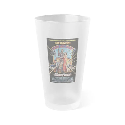 MEGAFORCE 1982 Movie Poster - Frosted Pint Glass 16oz 16oz Frosted - Go Mug Yourself