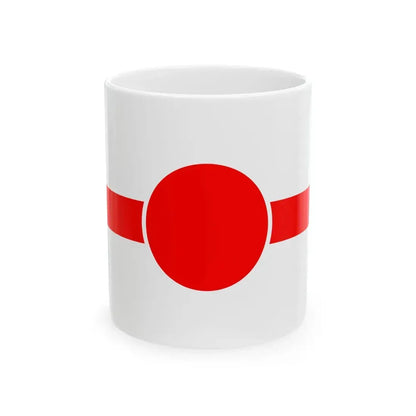 Meiji era postal flag (Japan) White Coffee Mug 11oz - Go Mug Yourself