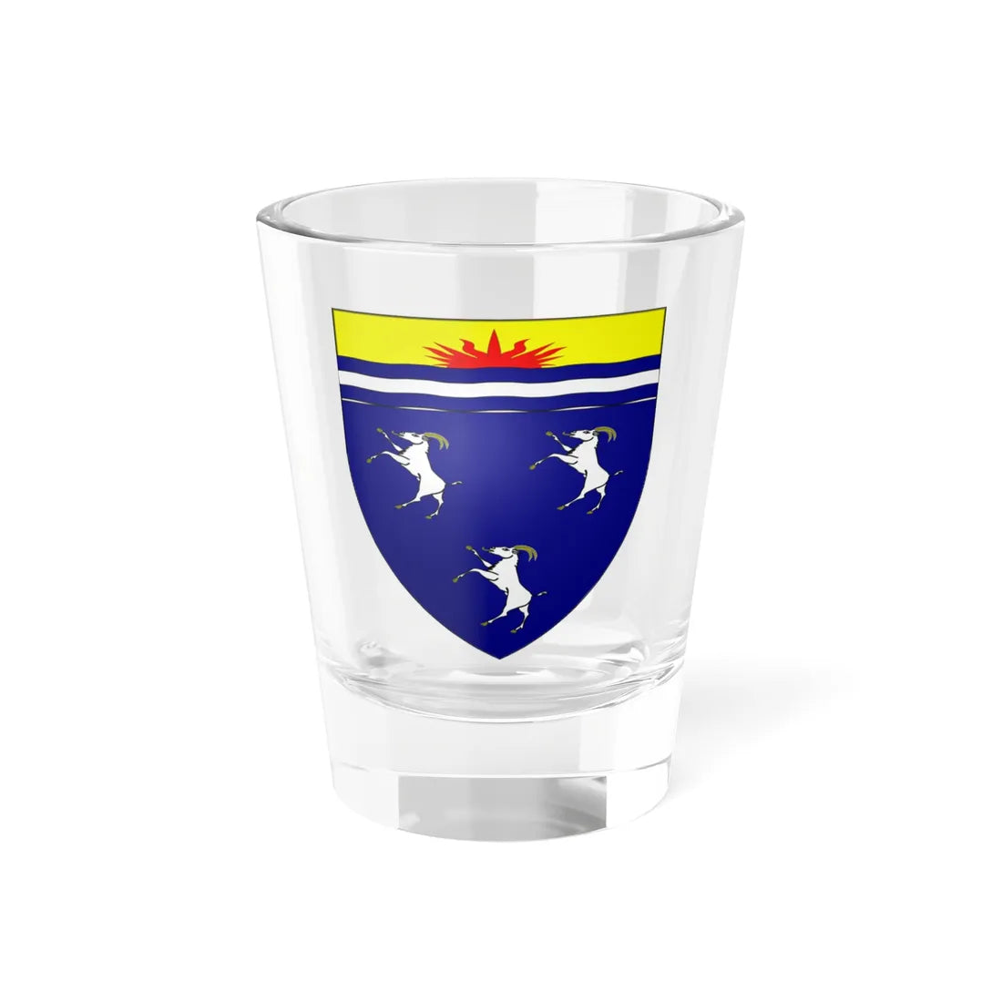 MEIRIONNYDD Shield (United Kingdom) (Coat of Arms) Shot Glass 1.5oz 1.5oz - Go Mug Yourself