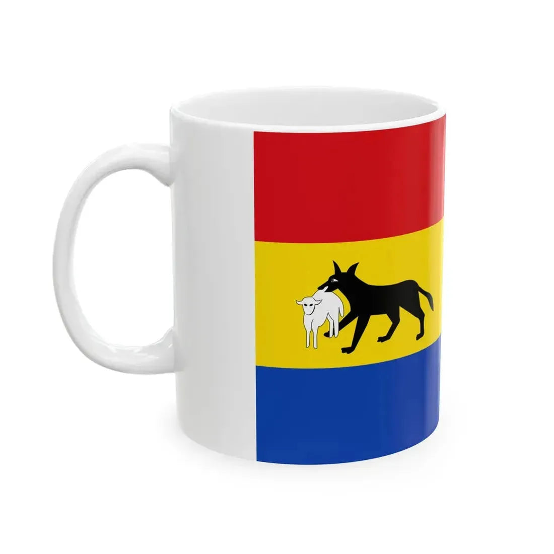 Meise vlag (Belgium) White Coffee Mug - Go Mug Yourself