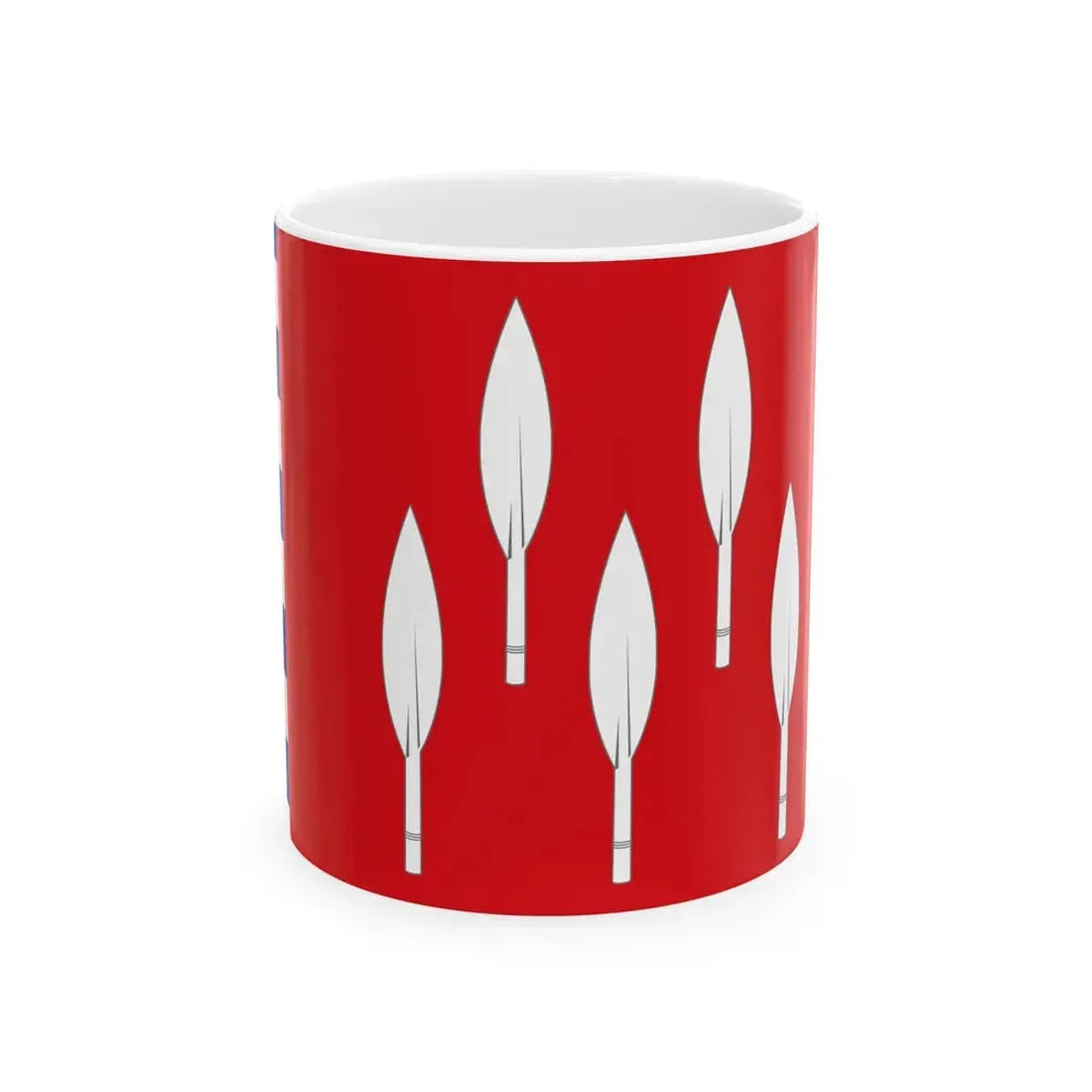 Meix-devant-Virton vlag (Belgium) White Coffee Mug 11oz - Go Mug Yourself