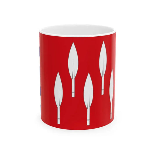 Meix-devant-Virton vlag (Belgium) White Coffee Mug 11oz - Go Mug Yourself
