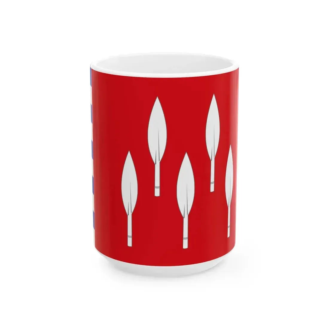 Meix-devant-Virton vlag (Belgium) White Coffee Mug 15oz - Go Mug Yourself