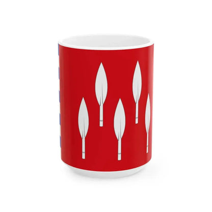 Meix-devant-Virton vlag (Belgium) White Coffee Mug 15oz - Go Mug Yourself
