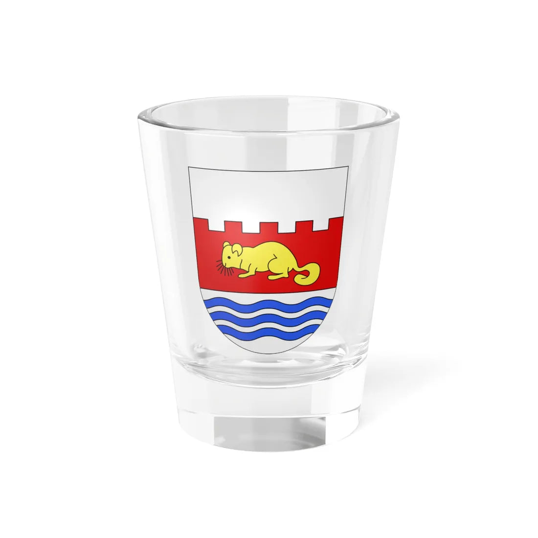 Melano-coat of arms (Switzerland) (Coat of Arms) Shot Glass 1.5oz 1.5oz - Go Mug Yourself