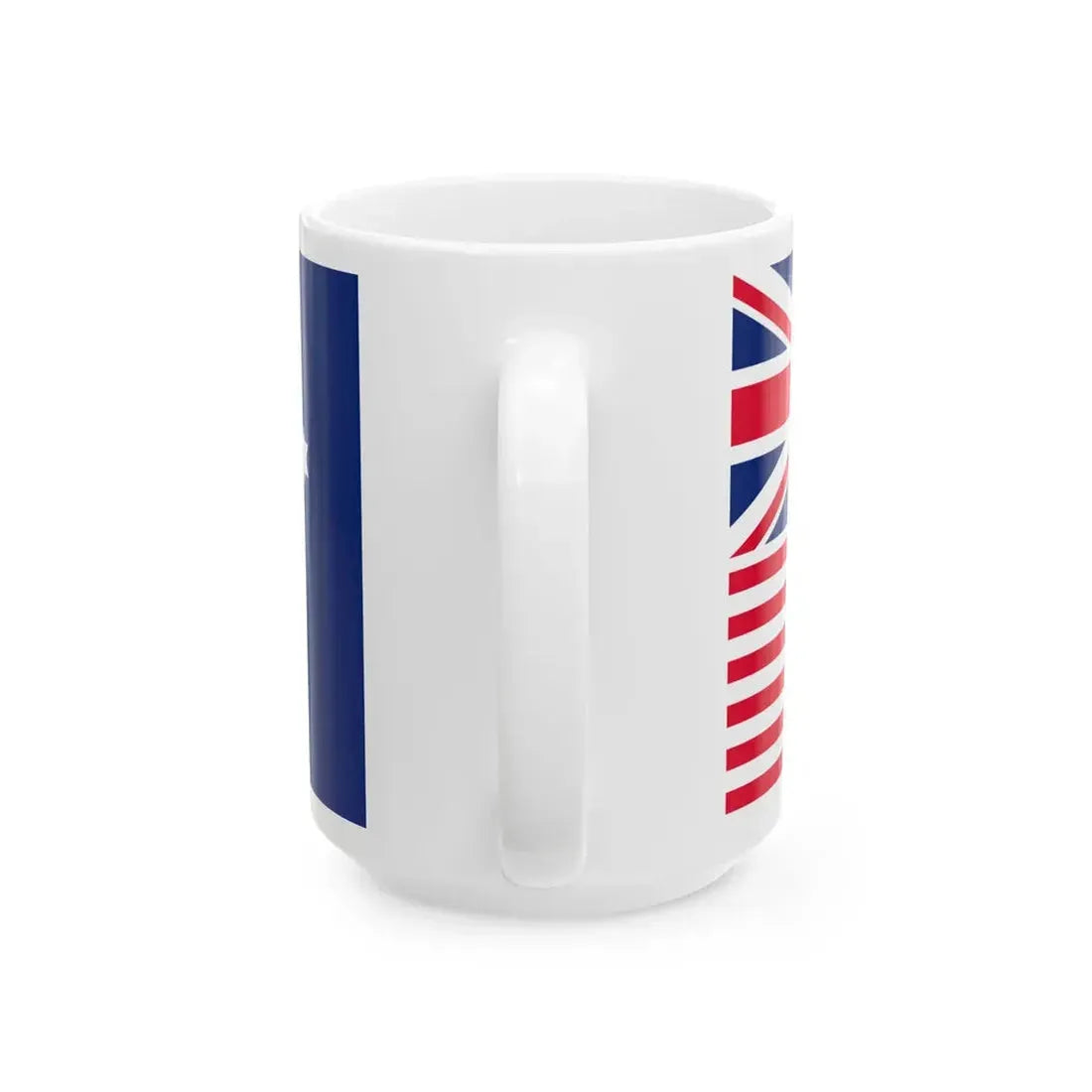 Melbourne Evening Herald flag blue (Australia) White Coffee Mug - Go Mug Yourself