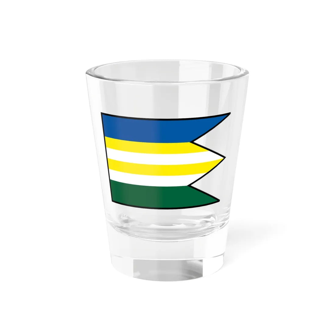 Melcice Lieskove Trencin Flag (Slovakia) Shot Glass 1.5oz 1.5oz - Go Mug Yourself