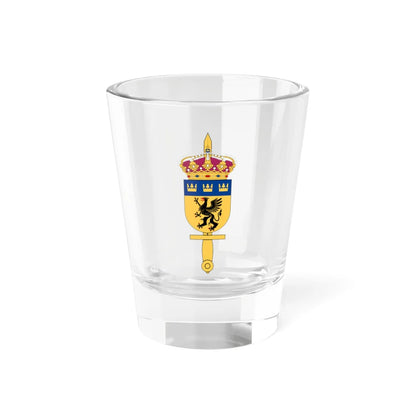 Mellersta militärdistriktsstaben vapen (Sweden) (Coat of Arms) Shot Glass 1.5oz - Go Mug Yourself