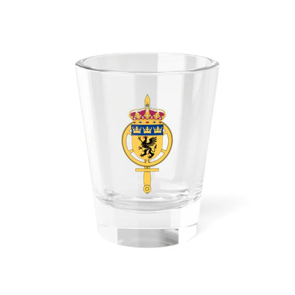 Mellersta underhållsregementet vapen (Sweden) (Coat of Arms) Shot Glass 1.5oz 1.5oz - Go Mug Yourself