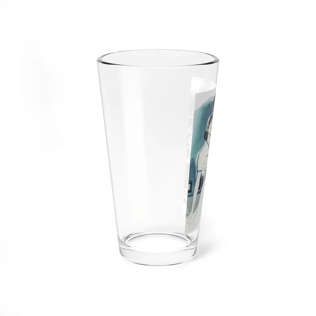 Melody Unheard (Pt. 2), Chatelaine, December 1949 (Magazine Illustration) Pint Glass 16oz - Go Mug Yourself