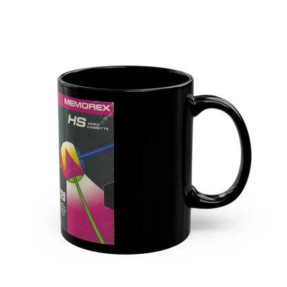 MEMOREX HS VIDEO CASSETTE (VHS COVER) - Black Coffee Mug-Go Mug Yourself