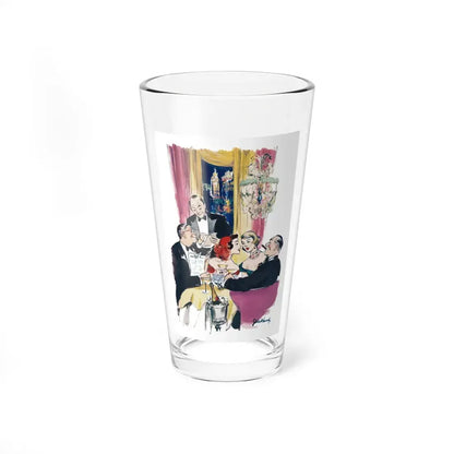 Men are just little boys with more money, Esquire 1955 (Magazine Illustration) Pint Glass 16oz 16oz - Go Mug Yourself