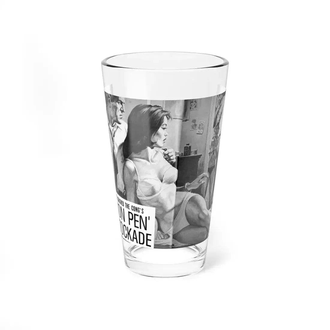 Men-January-1968-2 (Magazine Illustration) Pint Glass 16oz - Go Mug Yourself