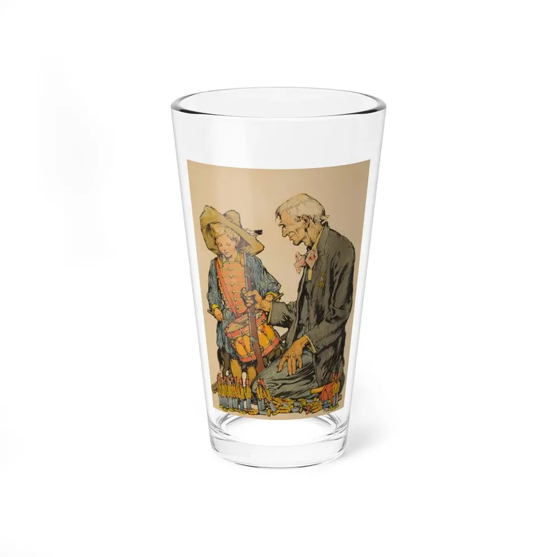 Men of War, Collier's magazine cover, 1910 (Magazine Illustration) Pint Glass 16oz 16oz - Go Mug Yourself