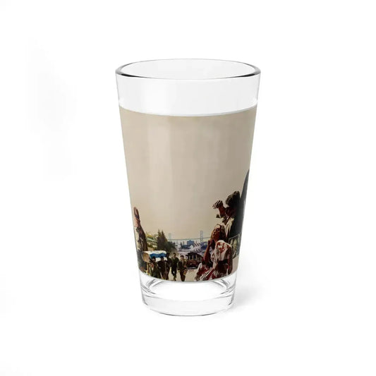 Men's Action Adventure Thriller Paperback Novel Cover - Pint Glass 16oz 16oz - Go Mug Yourself