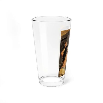 Men's magazine illustration (Magazine Illustration) Pint Glass 16oz - Go Mug Yourself
