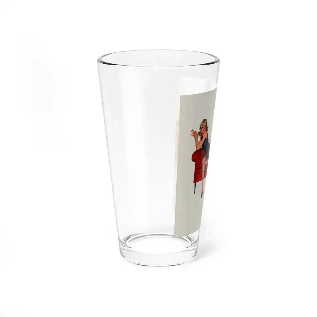 Men's Paperback Book Cover (c. 1970s) - Pint Glass 16oz - Go Mug Yourself