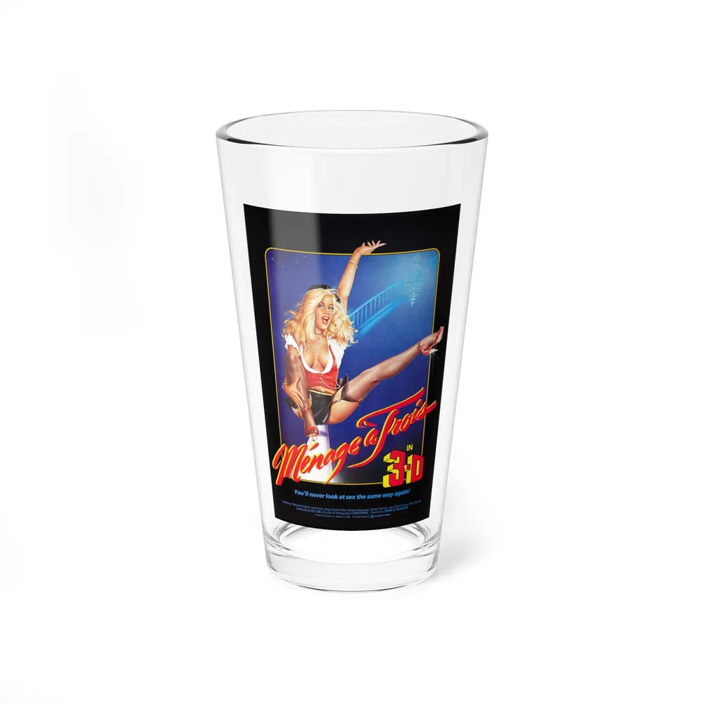 MENAGE A TROIS 1984 Movie Poster - Pint Glass 16oz-16oz-Go Mug Yourself