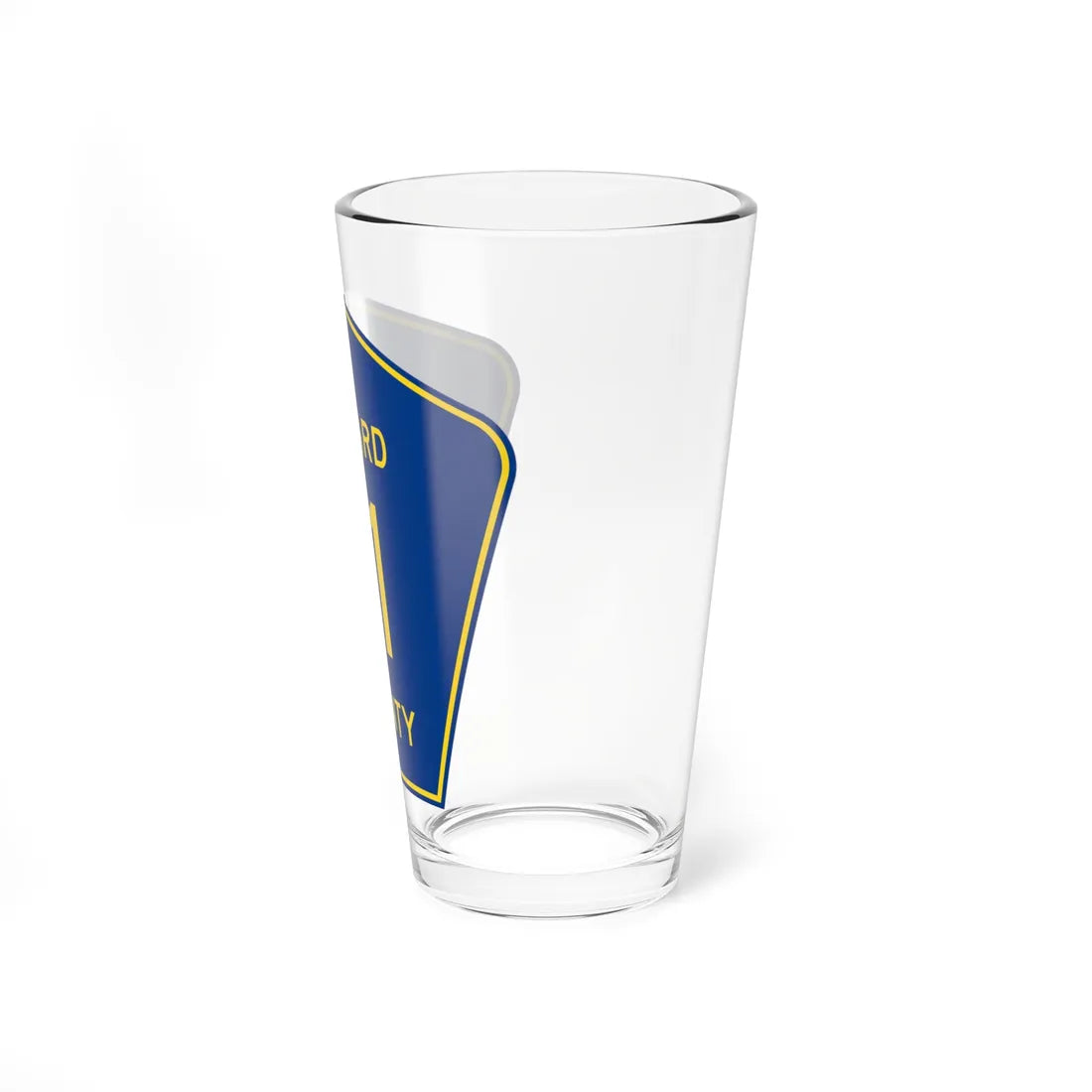 Menard County 11 (Illinois) (Road Sign) Pint Glass 16oz - Go Mug Yourself