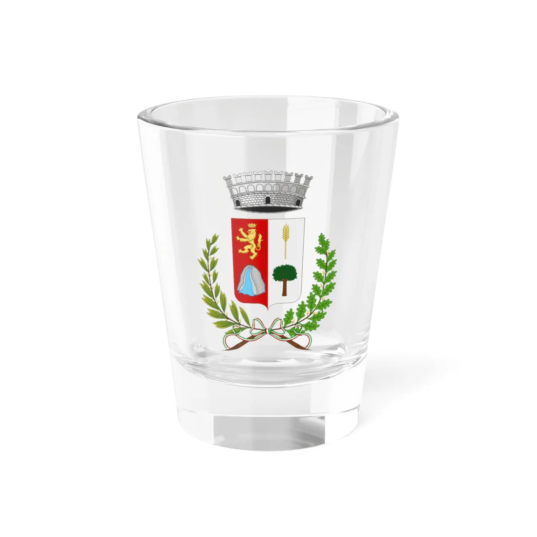 Mendatica-Stemma (Italy) (Coat of Arms) Shot Glass 1.5oz 1.5oz - Go Mug Yourself