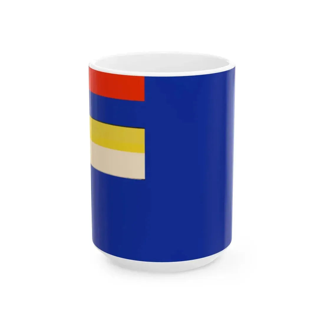 Menjiang Flag 1945 (China) White Coffee Mug 15oz - Go Mug Yourself